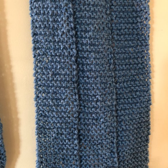 Hand knitted soft unique scarf, Knit neck wrap - Picture 5 of 10